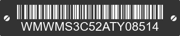 2010 MINI Cooper Convertible WMWMS3C52ATY08514 VIN decoded