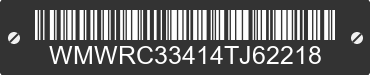 2004 MINI Cooper WMWRC33414TJ62218 VIN decoded