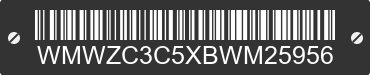 2011 MINI Countryman WMWZC3C5XBWM25956 VIN decoded