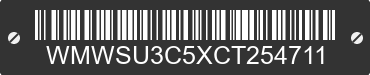 2012 MINI Hardtop WMWSU3C5XCT254711 VIN decoded