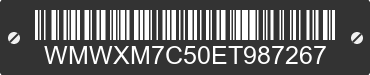 2014 MINI Hardtop WMWXM7C50ET987267 VIN decoded