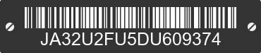 2013 MITSUBISHI Lancer JA32U2FU5DU609374 VIN decoded