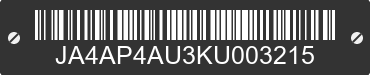 2019 MITSUBISHI Outlander Sport JA4AP4AU3KU003215 VIN decoded