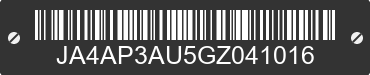 2016 MITSUBISHI Outlander JA4AP3AU5GZ041016 VIN decoded