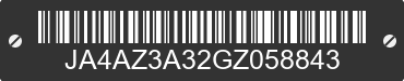 2016 MITSUBISHI Outlander JA4AZ3A32GZ058843 VIN decoded