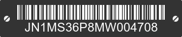 1991 NISSAN 240SX JN1MS36P8MW004708 VIN decoded