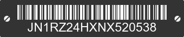 1992 NISSAN 300ZX JN1RZ24HXNX520538 VIN decoded