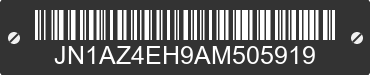2010 NISSAN 370Z JN1AZ4EH9AM505919 VIN decoded