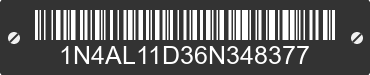 2006 NISSAN Altima 1N4AL11D36N348377 VIN decoded