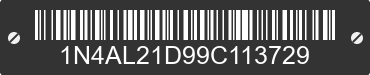 2009 NISSAN Altima 1N4AL21D99C113729 VIN decoded