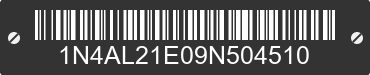 2009 NISSAN Altima 1N4AL21E09N504510 VIN decoded