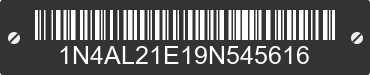 2009 NISSAN Altima 1N4AL21E19N545616 VIN decoded