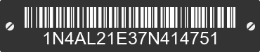 2007 NISSAN Altima 1N4AL21E37N414751 VIN decoded