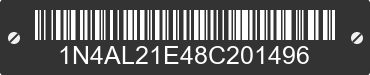 2008 NISSAN Altima 1N4AL21E48C201496 VIN decoded