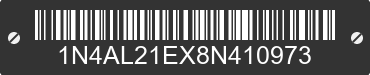2008 NISSAN Altima 1N4AL21EX8N410973 VIN decoded