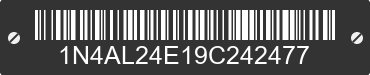 2009 NISSAN Altima 1N4AL24E19C242477 VIN decoded