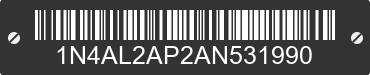 2010 NISSAN Altima 1N4AL2AP2AN531990 VIN decoded