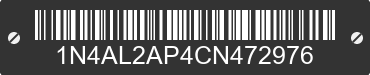 2012 NISSAN Altima 1N4AL2AP4CN472976 VIN decoded