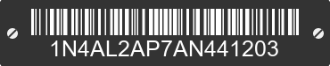 2010 NISSAN Altima 1N4AL2AP7AN441203 VIN decoded