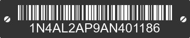 2010 NISSAN Altima 1N4AL2AP9AN401186 VIN decoded
