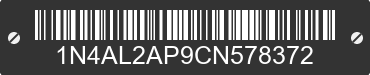 2012 NISSAN Altima 1N4AL2AP9CN578372 VIN decoded