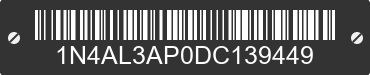 2013 NISSAN Altima 1N4AL3AP0DC139449 VIN decoded