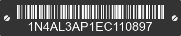 2014 NISSAN Altima 1N4AL3AP1EC110897 VIN decoded
