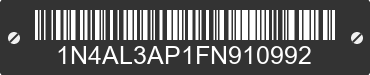 2015 NISSAN Altima 1N4AL3AP1FN910992 VIN decoded