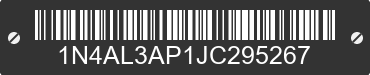 2018 NISSAN Altima 1N4AL3AP1JC295267 VIN decoded