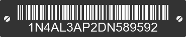 2013 NISSAN Altima 1N4AL3AP2DN589592 VIN decoded