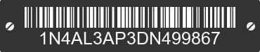 2013 NISSAN Altima 1N4AL3AP3DN499867 VIN decoded