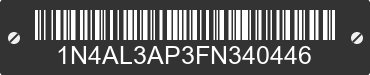 2015 NISSAN Altima 1N4AL3AP3FN340446 VIN decoded