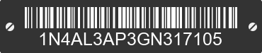 2016 NISSAN Altima 1N4AL3AP3GN317105 VIN decoded