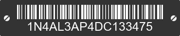 2013 NISSAN Altima 1N4AL3AP4DC133475 VIN decoded