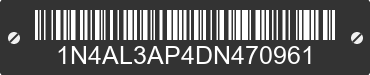 2013 NISSAN Altima 1N4AL3AP4DN470961 VIN decoded