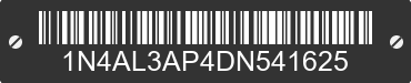 2013 NISSAN Altima 1N4AL3AP4DN541625 VIN decoded