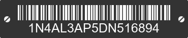 2013 NISSAN Altima 1N4AL3AP5DN516894 VIN decoded