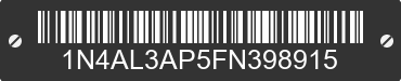 2015 NISSAN Altima 1N4AL3AP5FN398915 VIN decoded