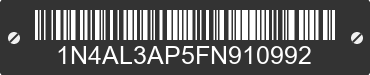 2015 NISSAN Altima 1N4AL3AP5FN910992 VIN decoded