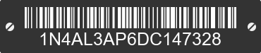 2013 NISSAN Altima 1N4AL3AP6DC147328 VIN decoded