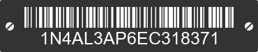 2014 NISSAN Altima 1N4AL3AP6EC318371 VIN decoded
