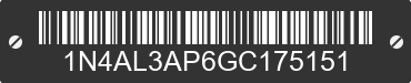 2016 NISSAN Altima 1N4AL3AP6GC175151 VIN decoded