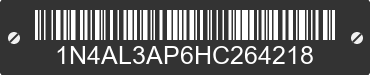 2017 NISSAN Altima 1N4AL3AP6HC264218 VIN decoded