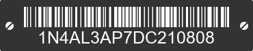 2013 NISSAN Altima 1N4AL3AP7DC210808 VIN decoded