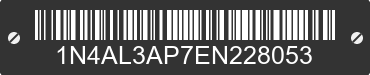 2014 NISSAN Altima 1N4AL3AP7EN228053 VIN decoded