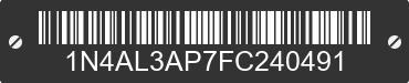 2015 NISSAN Altima 1N4AL3AP7FC240491 VIN decoded