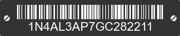 2016 NISSAN Altima 1N4AL3AP7GC282211 VIN decoded