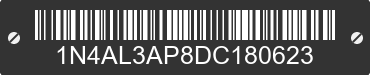2013 NISSAN Altima 1N4AL3AP8DC180623 VIN decoded