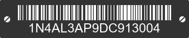2013 NISSAN Altima 1N4AL3AP9DC913004 VIN decoded
