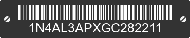 2016 NISSAN Altima 1N4AL3APXGC282211 VIN decoded